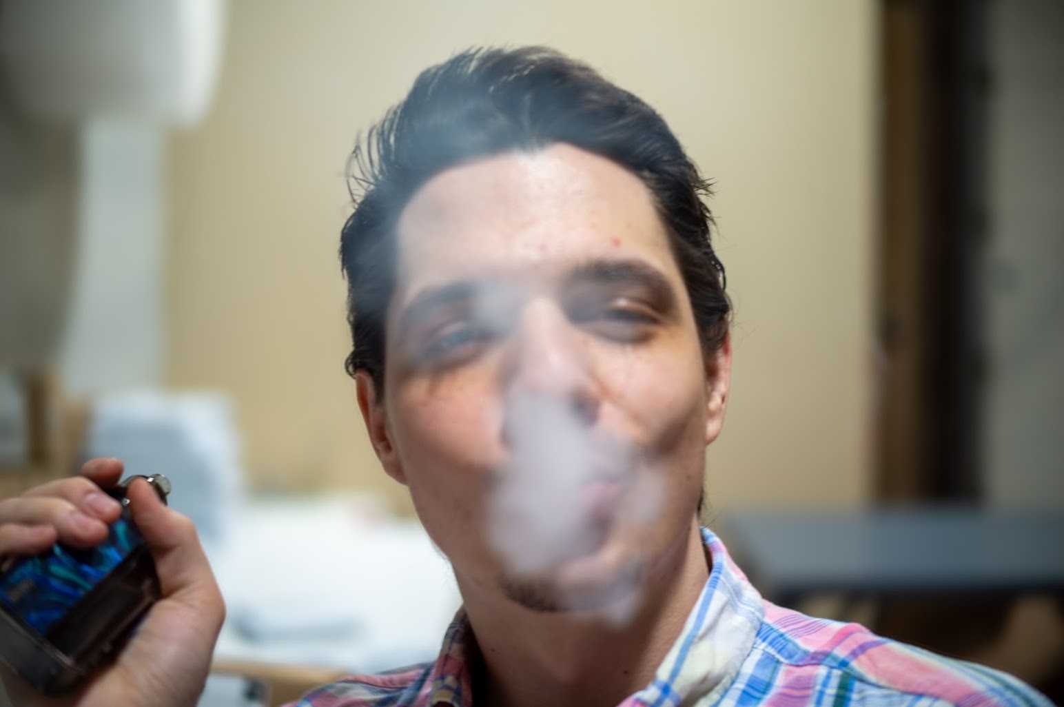 Zack vaping